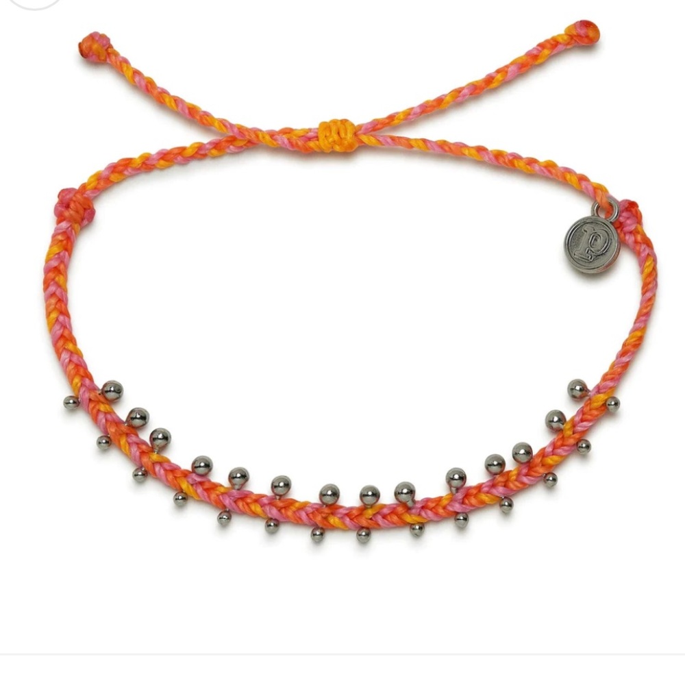 BRAND NEW TO PURA VIDA Laguna Orange Mix Mini Braided Bracelet. Beautiful Colors
